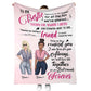 Bestie To My Bestie Personalized Flannel Blanket For Cozy Bedroom Sofa Decor