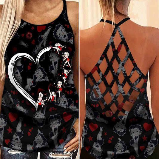 Beautiful Love It Hollow Tank Top For Yoga Workouts And Casual Wear