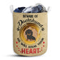 Beware Of Dachshund Paper Laundry Basket For Bathroom Bedroom Storage