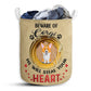 Small Size Corgi Beware Of Corgi Paper Laundry Basket For Bathroom Bedroom Storage