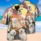 Cute Bichon Frise Dog Design Hawaiian Shirt For Beach Days, Summer Outings, And Thoughtful Gift Giving