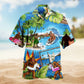 Bigfoot Creative Pattern Hawaiian Shirt For Tropical Holidays, Outdoor Gatherings, And Everyday Comfort