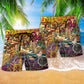 Bike Freedom Anywhere Beach Shorts Pattern Detail For Beachside Relaxation And Memorable Gift Ideas