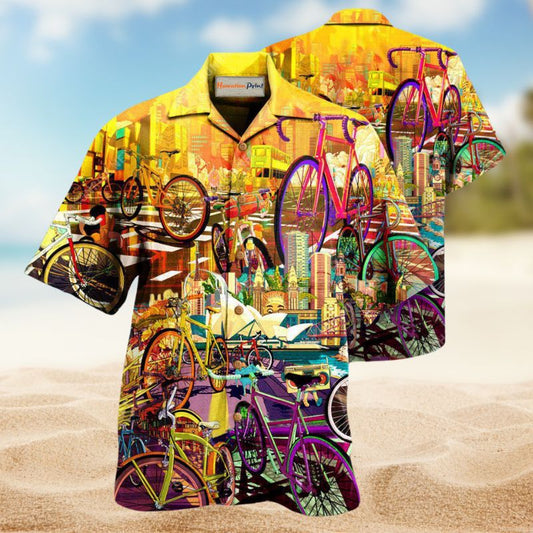 Bike Can Take Me Anywhere Hawaiian Shirt For Coastal Outings Automotive Fans And Warm Weather Style