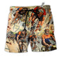 Bike Get Your Ride Bicycle Racing Hawaiian Print Beach Shorts For Vehicle Lover Vacation Wear