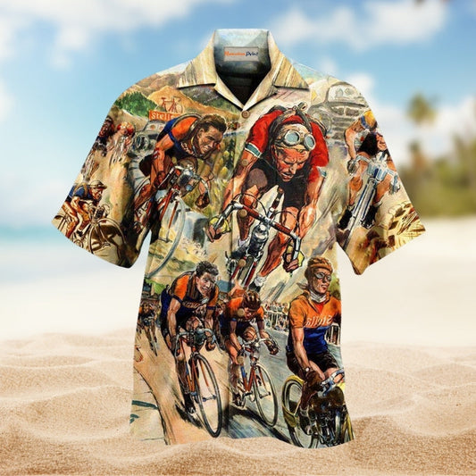Bike Get Your Ride Bicycle Racing Hawaiian Shirt For Resort Travel Scenic Drives And Casual Summer Wear