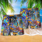Summer Bike Beach Shorts Pattern Detail For Poolside Fun And Bright Summer Outfits