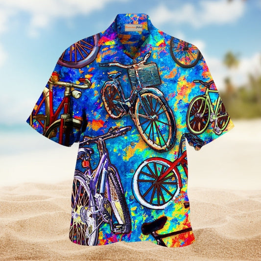 Funny Surfing Dog Pizza Hawaiian Shirt Pattern Detail For Outdoor Gatherings