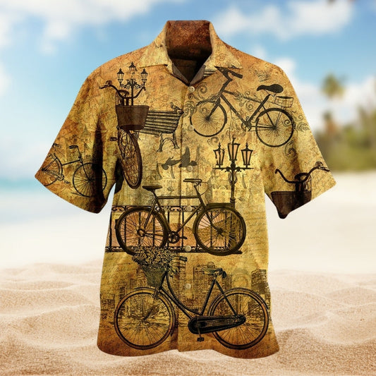 Fantasy Role Bard Sword Music Hawaiian Shirt Button Front Artwork For Warm Weather Events