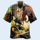 Underestimate Mountain Biker Hawaiian Shirt Pattern View For Relaxed Warm Weather Outfits