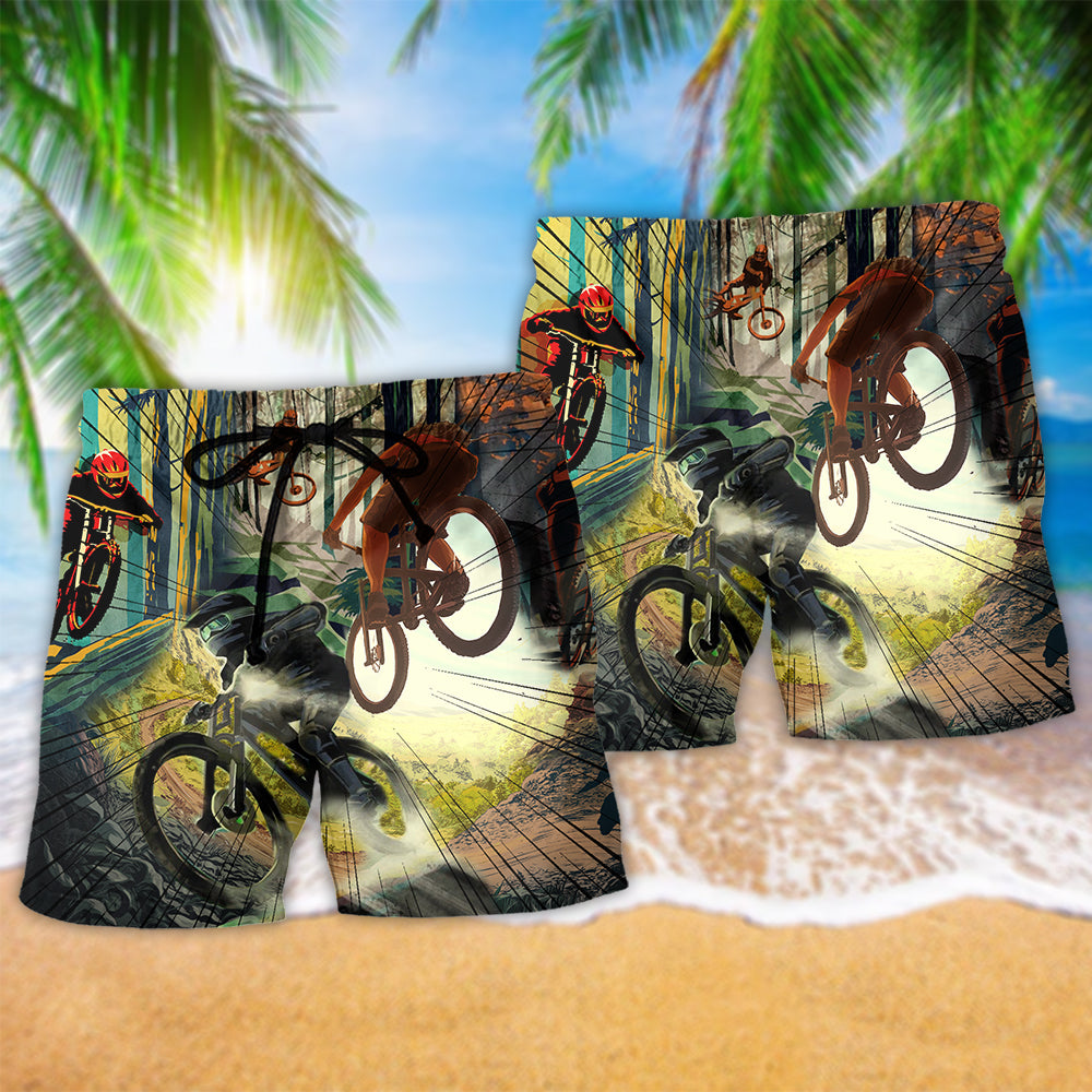 Bike Never Underestimate A Man With Mountain Beach Shorts For Outdoor Adventures And Comfort