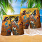 Bike Racing Beach Shorts Pattern Detail For Beachside Relaxation And Relaxed Holiday Style