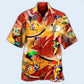 Bicycle And Motorcycle Hawaiian Shirt With All Over Print For Summer Vacation Beach Travel And Casual Wear
