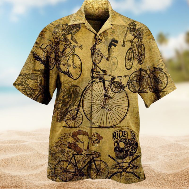 Bike Skull Ride Hawaiian Shirt For Fantasy Fans, Resort Trips, And Imaginative Summer Style