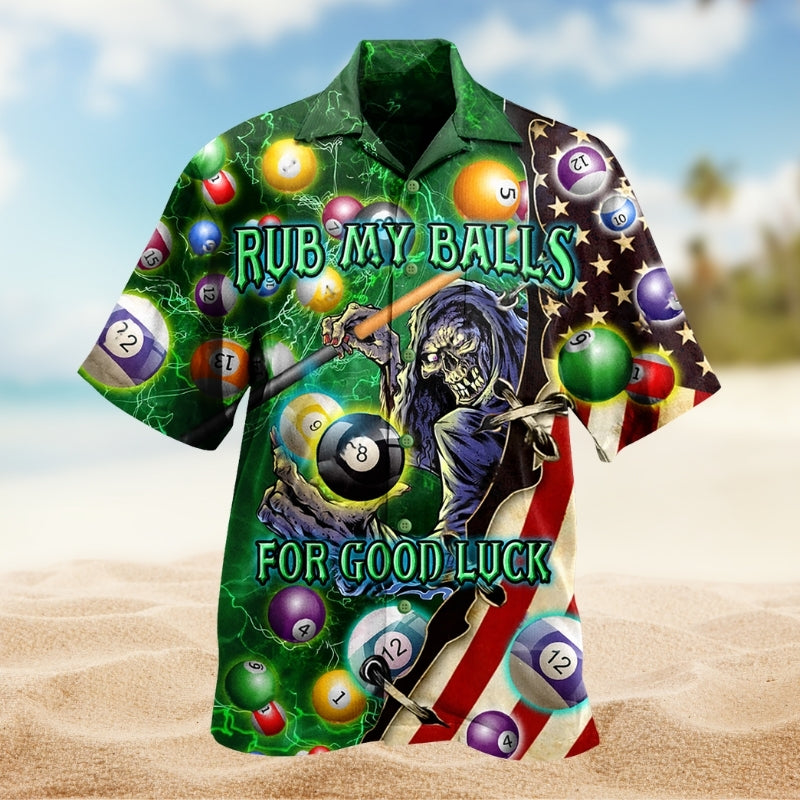 Billiard Pool Outdoor Passion Hawaiian Shirt For Resort Trips, Coastal Parties, And Warm Weather Style