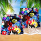 Billiard Is Calling US Hawaiian Print Beach Shorts For Beach Days And Outdoor Activities