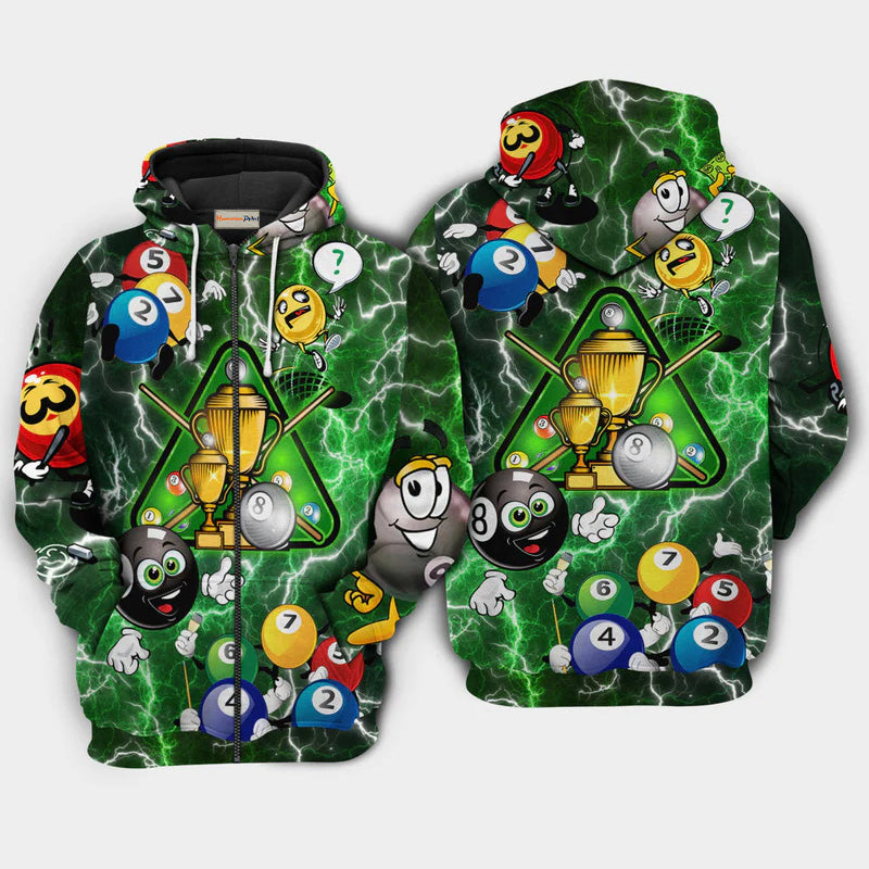Billiard Lover Sport Hoodie For Recreational Activities Travel And Comfortable Streetwear