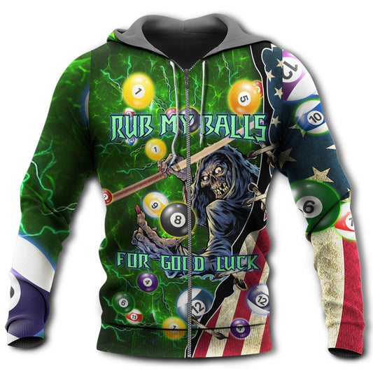 Billiards Good Luck Humor Hoodie For Casual Activities Seasonal Outings And Gift Ideas