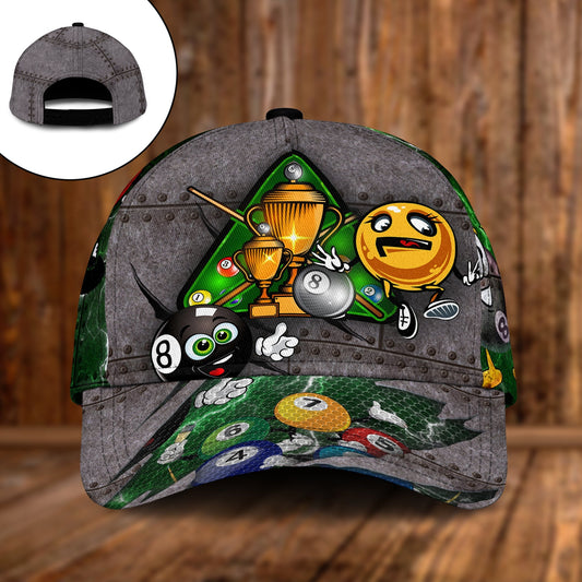 Billiard Lover Vintage Classic Cap For Daily Comfort Outdoor Fun And Weekend Vacations