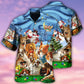 Vintage Billiard Dogs Hawaiian Shirt For Tropical Holidays, Outdoor Gatherings, And Everyday Comfort