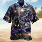 Billowing Trains Hawaiian Shirt For Resort Trips, Coastal Parties, And Warm Weather Style