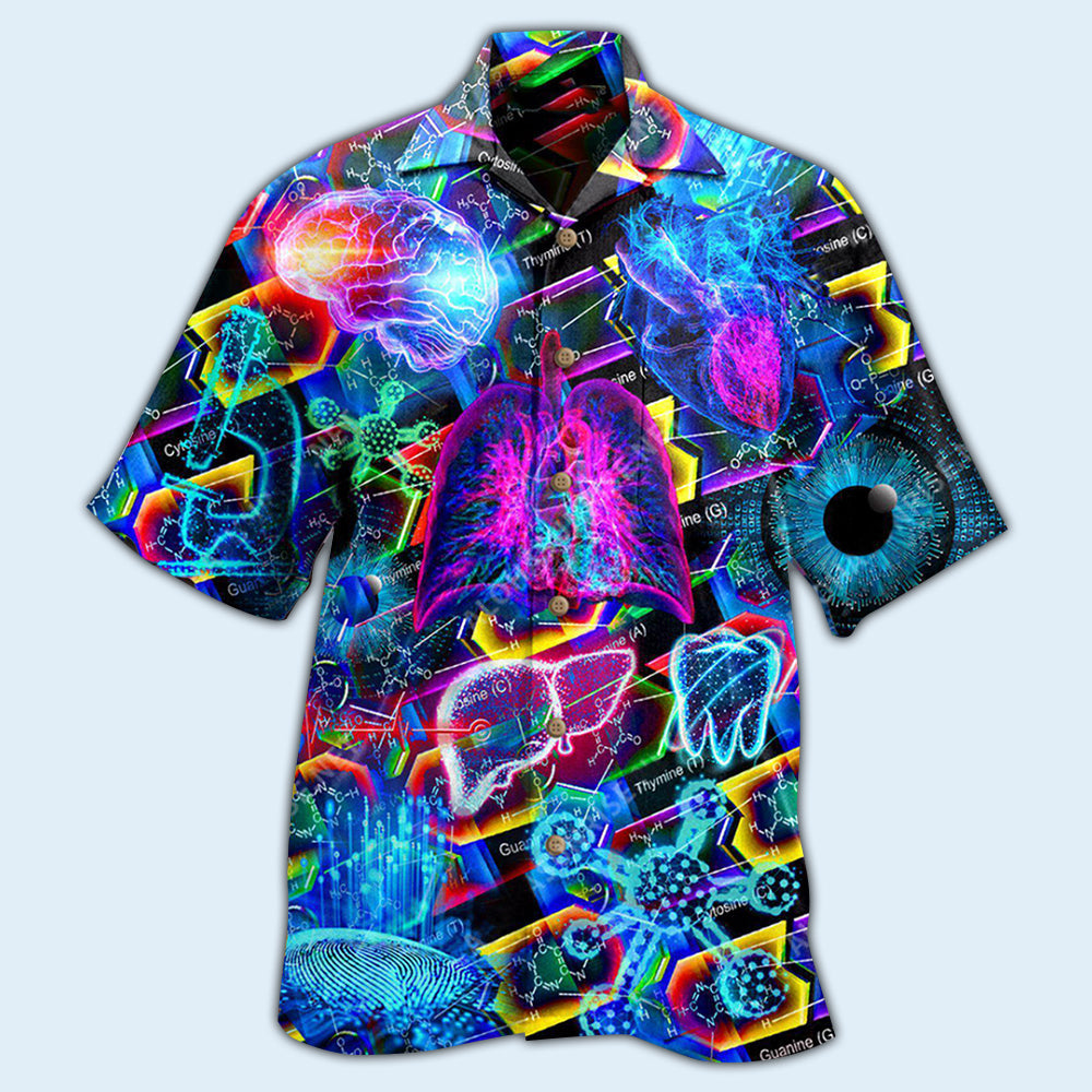 Biology Hawaiian Shirt With All Over Print For Beach Days Resort Trips And Relaxed Everyday Style