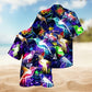 Neon Bird Animals Hawaiian Shirt For Coastal Travel, Casual Events, And Comfortable Summer Wear