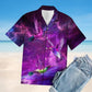Bird Purple Love Sky Hawaiian Shirt For Summer Gatherings Nature Fans And Comfortable Vacation Style