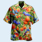 Blue Robin Bird Hawaiian Shirt With All Over Print For Island Trips Summer Gatherings And Comfortable Daily Wear