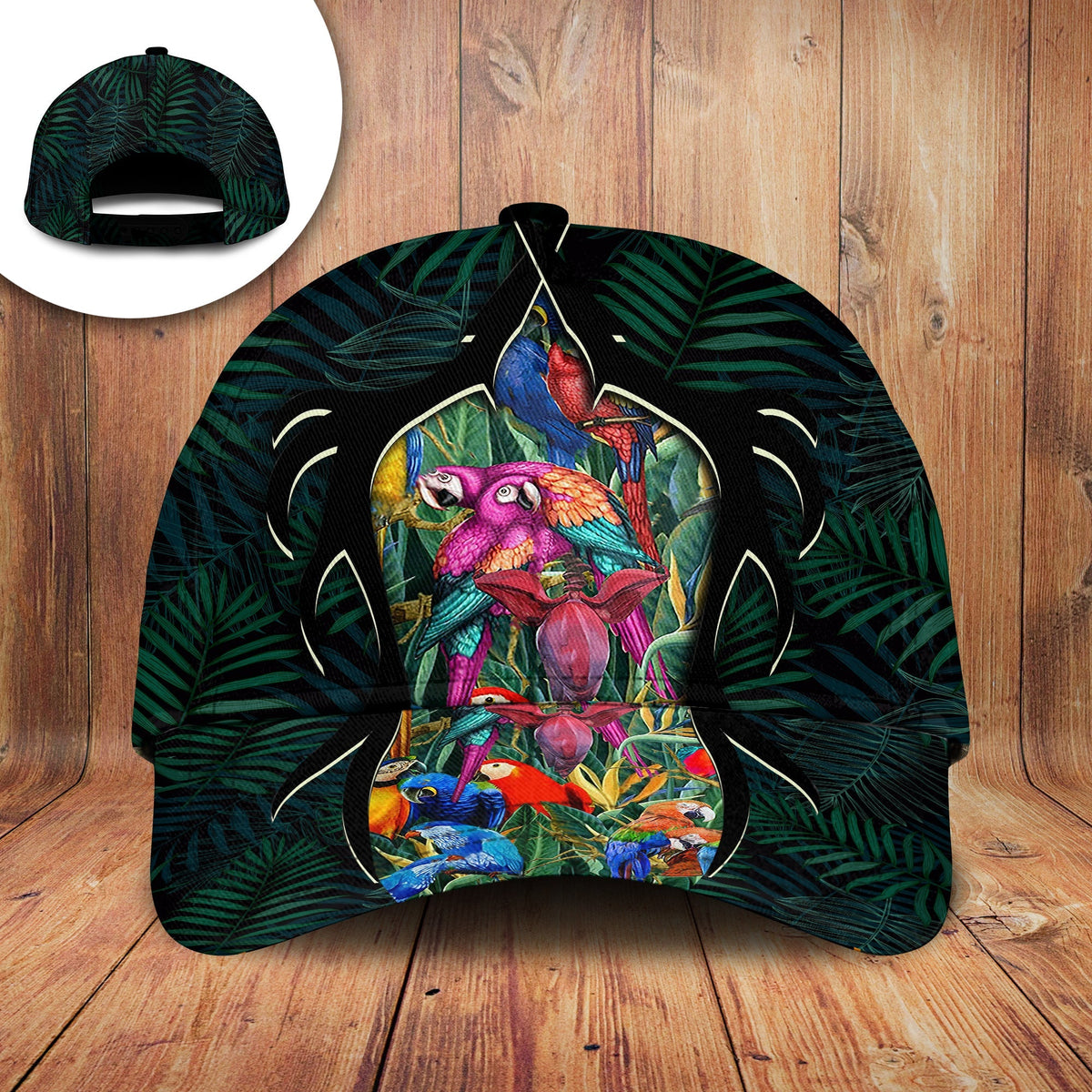 Tropical Parrot Lover Classic Cap For Weekend Travel Outdoor Events And Casual Outfits