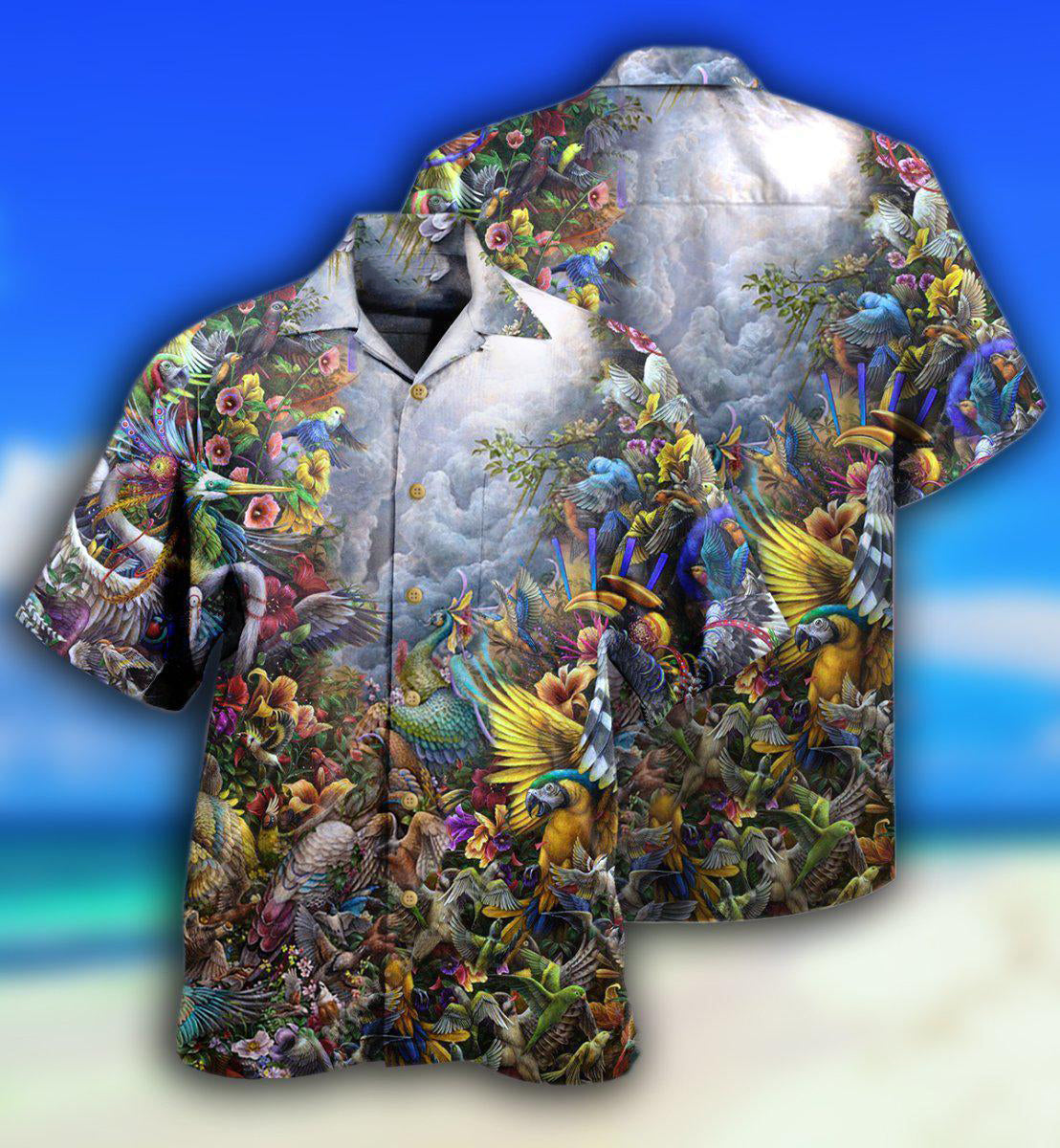 Bird Heaven Amazing Garden Hawaiian Shirt For Poolside Relaxation And Sunny Getaways