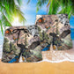 Birds Mountain Nature Classic Beach Shorts Design View For Comfortable Resort And Beach Styling