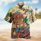 Birds Sing Happy Songs Hawaiian Shirt For Resort Vacations Animal Fans And Casual Warm Weather Style