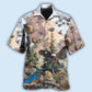 Birds Mountain Nature Hawaiian Shirt For Tropical Holidays, Outdoor Gatherings, And Everyday Comfort
