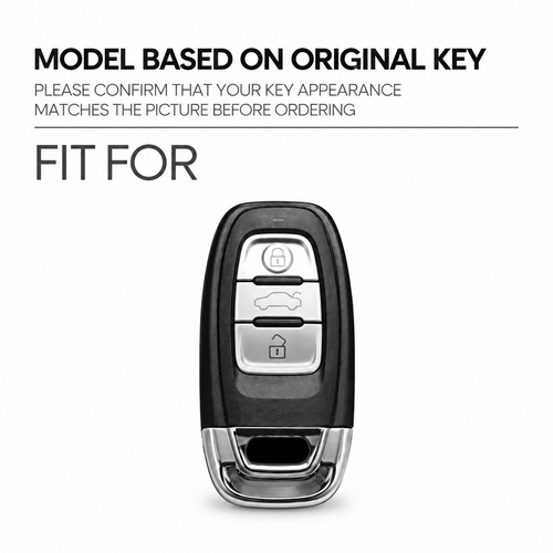 Black-Style TPU Car Key Fob Cover for Audi A1, A3, A4, A5, A6, A7, A8, Q3, Q5, Q7, S4, S6, S7, S8, R8 & TT – 8V, B8, B9, C7