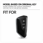 Black-Style TPU Car Key Fob Cover for Volkswagen Golf 8 MK8, ID.4 & ID.6; Skoda Octavia A8; SEAT Leon FR MK4; Cupra