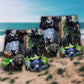Bear Family Spring Adventure Beach Shorts Pattern View For Wildlife Fans And Beach Days