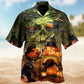 Black Cat Halloween Luck Hawaiian Shirt For Beach Holidays Outdoor Outings And Relaxed Everyday Wear