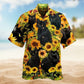 Turtle Peaceful Relaxing Calm Beach Ship Sails Hawaiian Shirt Collar And Front View For Weekend Trips