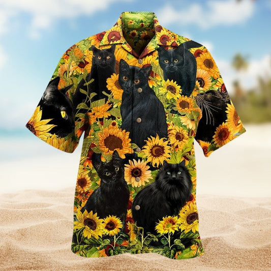 Turtle Peaceful Relaxing Calm Beach Ship Sails Hawaiian Shirt Collar And Front View For Weekend Trips