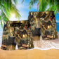 Black Cat Magic Retro Beach Shorts For Warm Weather Travel And Everyday Comfort