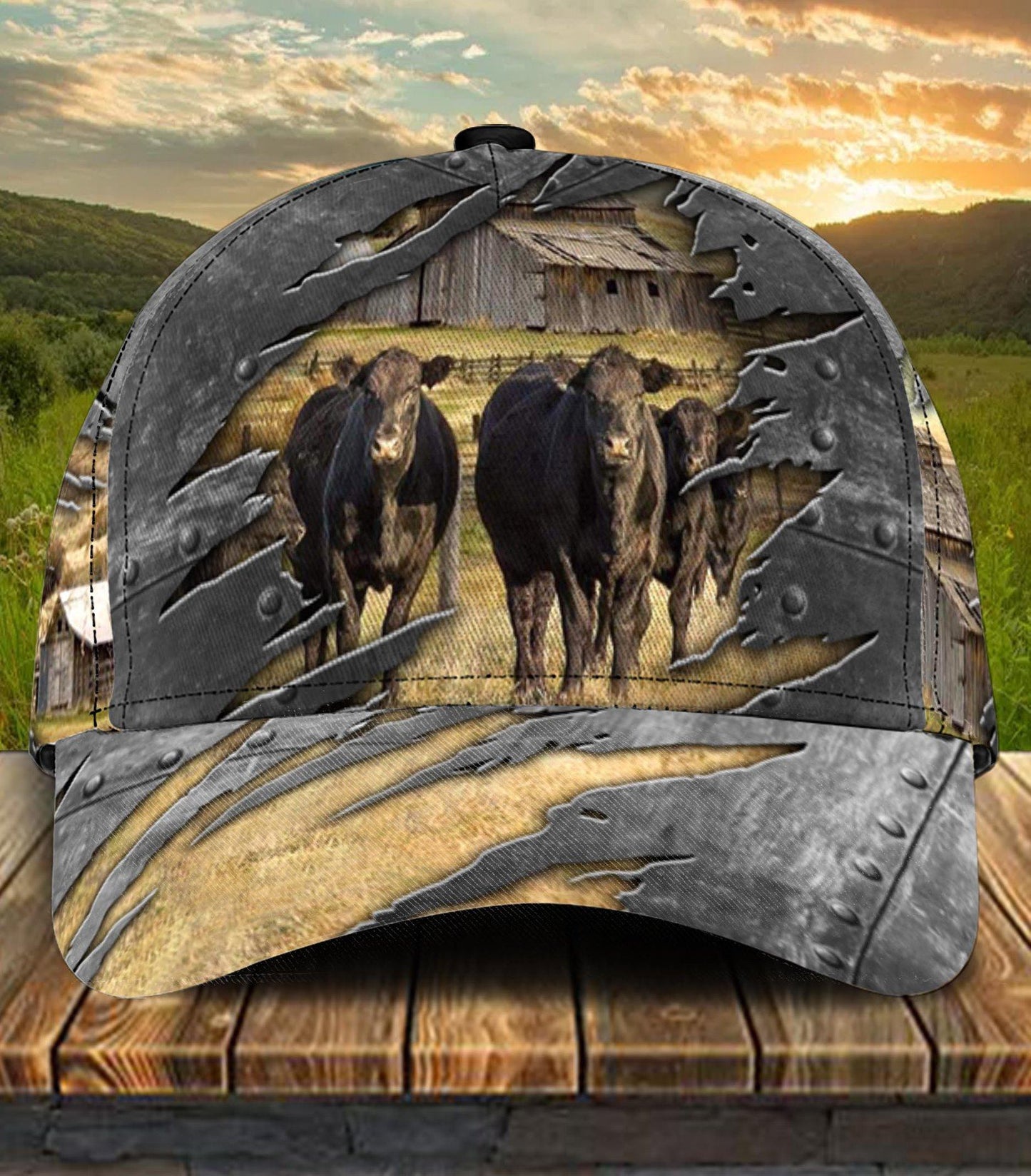 Black Cow Farm Life Classic Cap For Casual Outfits Vacations And Everyday Styling