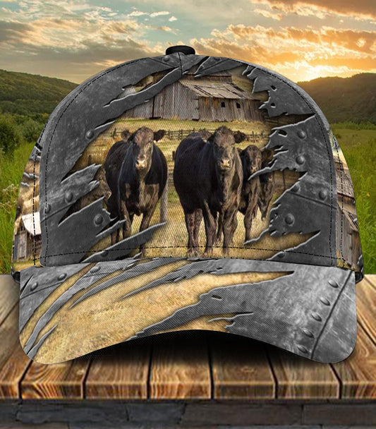Black Cow Farm Life Classic Cap For Casual Outfits Vacations And Everyday Styling