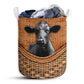 Small Size Black Cow Rattan Texture Laundry Basket For Bathroom Bedroom Storage