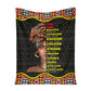 Black Girl God Says You Are African American Strong Flannel Blanket For Cozy Bedroom Sofa Decor