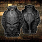 Black Leather Skull Hoodie For Gothic Streetwear Night Events And Bold Everyday Style
