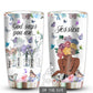 Black Woman God Says You Are Floral Personalized 20 Oz Tumbler For Coffee Travel And Daily Drinks