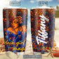 Black Woman Love Floral Personalized 20 Oz Tumbler For Coffee Travel And Daily Drinks