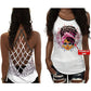 Black Woman Love Peace Hollow Tank Top For Yoga Workouts And Festival Wear