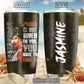 Black Woman Powerful Black Personalized 20 Oz Tumbler For Coffee Travel And Daily Drinks